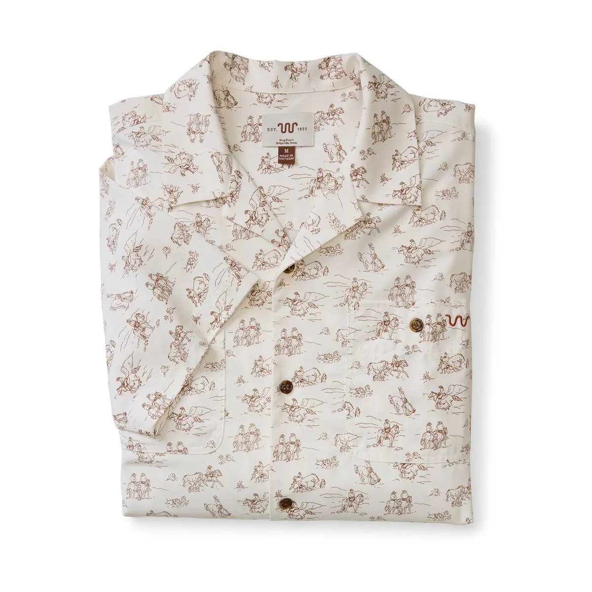 Men's Blue Norther™ Canelo Camp Shirt Cowboy Print 4