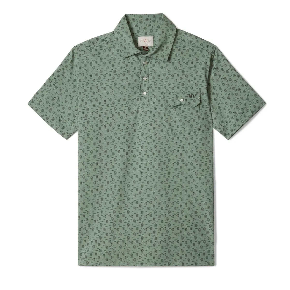 Men's Blue Norther™ Ranch Polo, Cactus 1