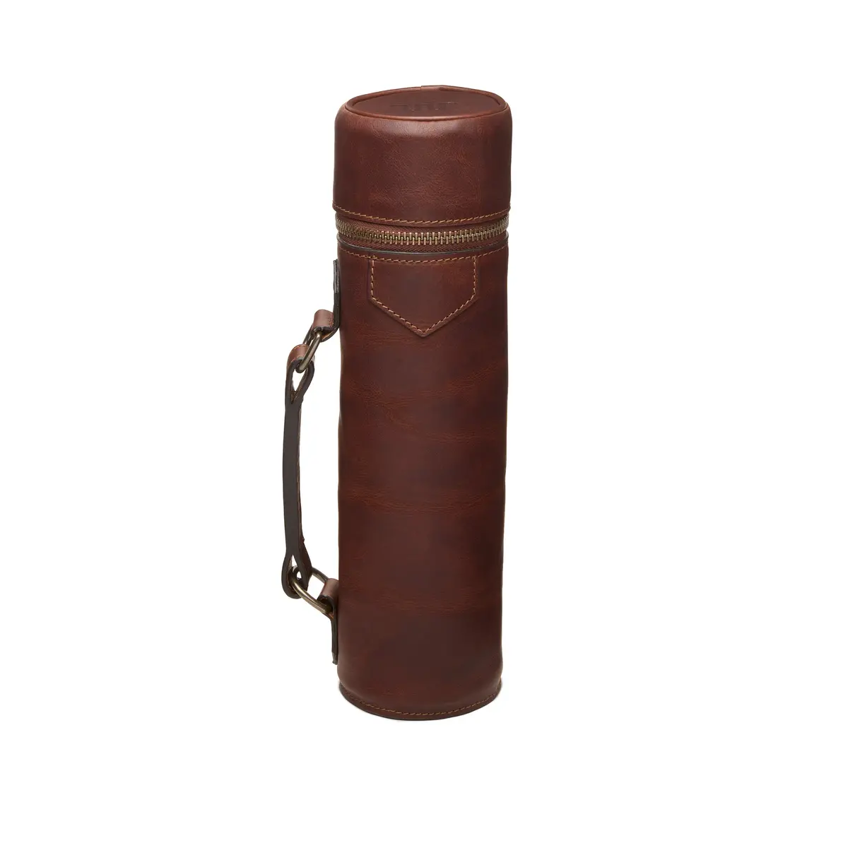 Kineño Leather Single Bottle Wine Carrier 1
