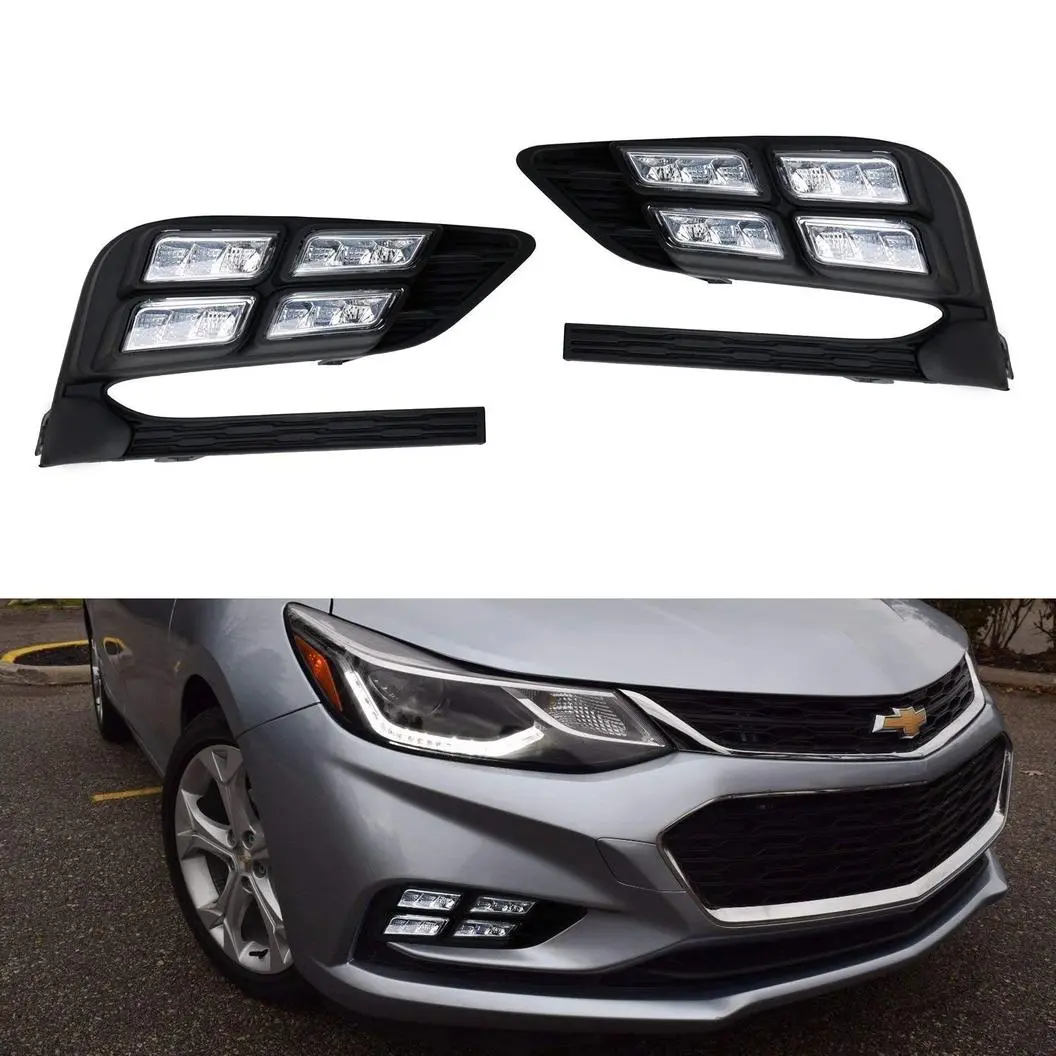 16-18 Chevrolet Cruze Ijdmtoy Xenon White Led Daytime Running Light/Fog Lamps 1