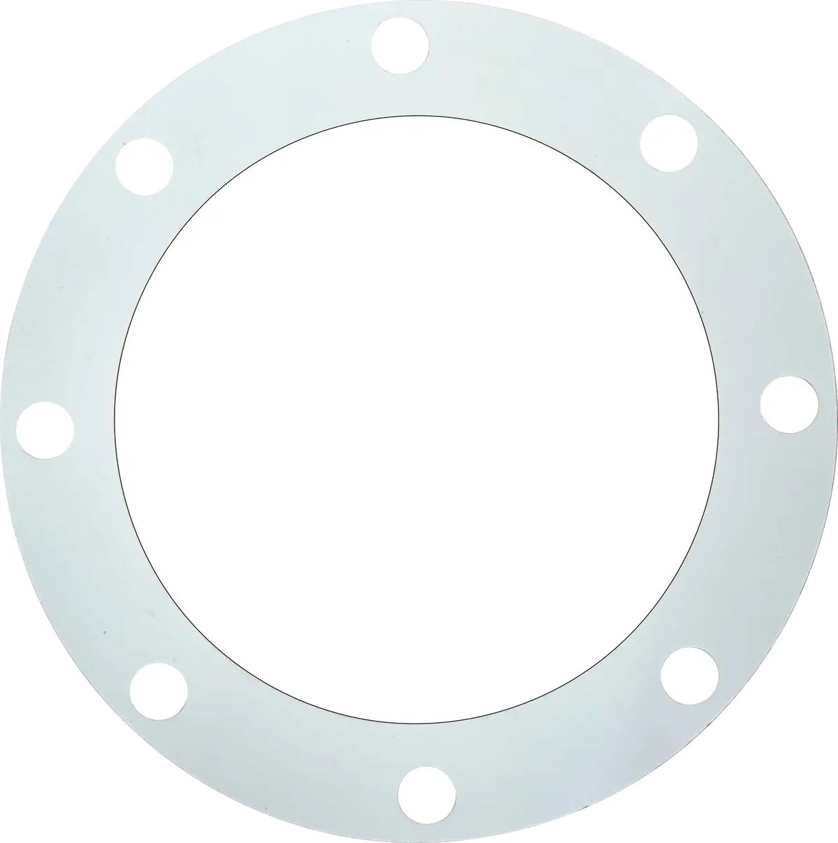 Universal Truck Parts 4" Ttma Soft Teflon Flange Gasket, 8 Hole, 1/8" Thick Ptfe Piping 1
