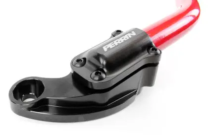 Perrin Strut Tower Bar Glossy Red W/ Black Feet Civic Type R 2017+ Fk8 2