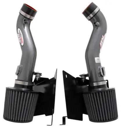 Aem '07-'08 350Z Silver Dual Inlet Cold Air Intakes W/ Heat Sheilds 1