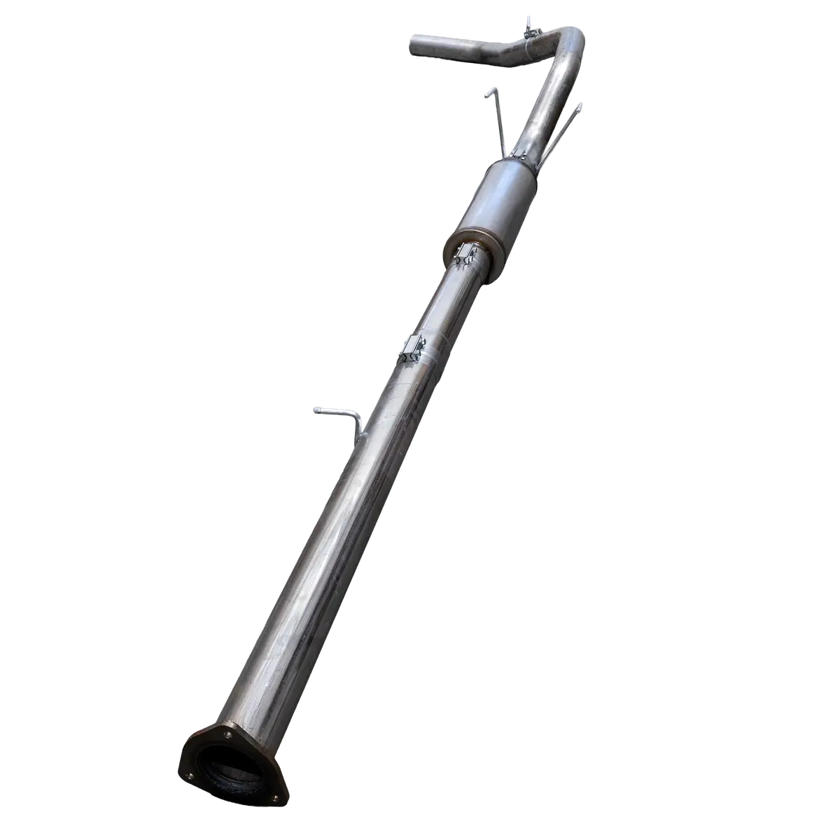 2013-2018 Cummins 4" Ss Downpipe Back Exhaust System - W/ Muffler (Ddc-4D13m) 2