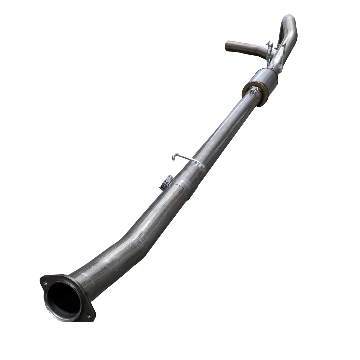 2011-2019 Powerstroke 4" Ss Downpipe Back Single Exhaust System - W/ Muffler (Ddc-4F11m) 2