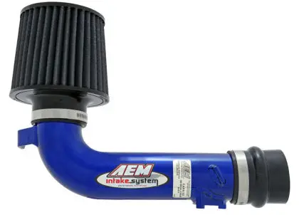Aem '02-'06 Wrx/Sti Blue Short Ram Intake 1