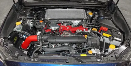Aem '15-'17 Subaru Wrx Sti Wrinkle Red Cold Air Intake 1