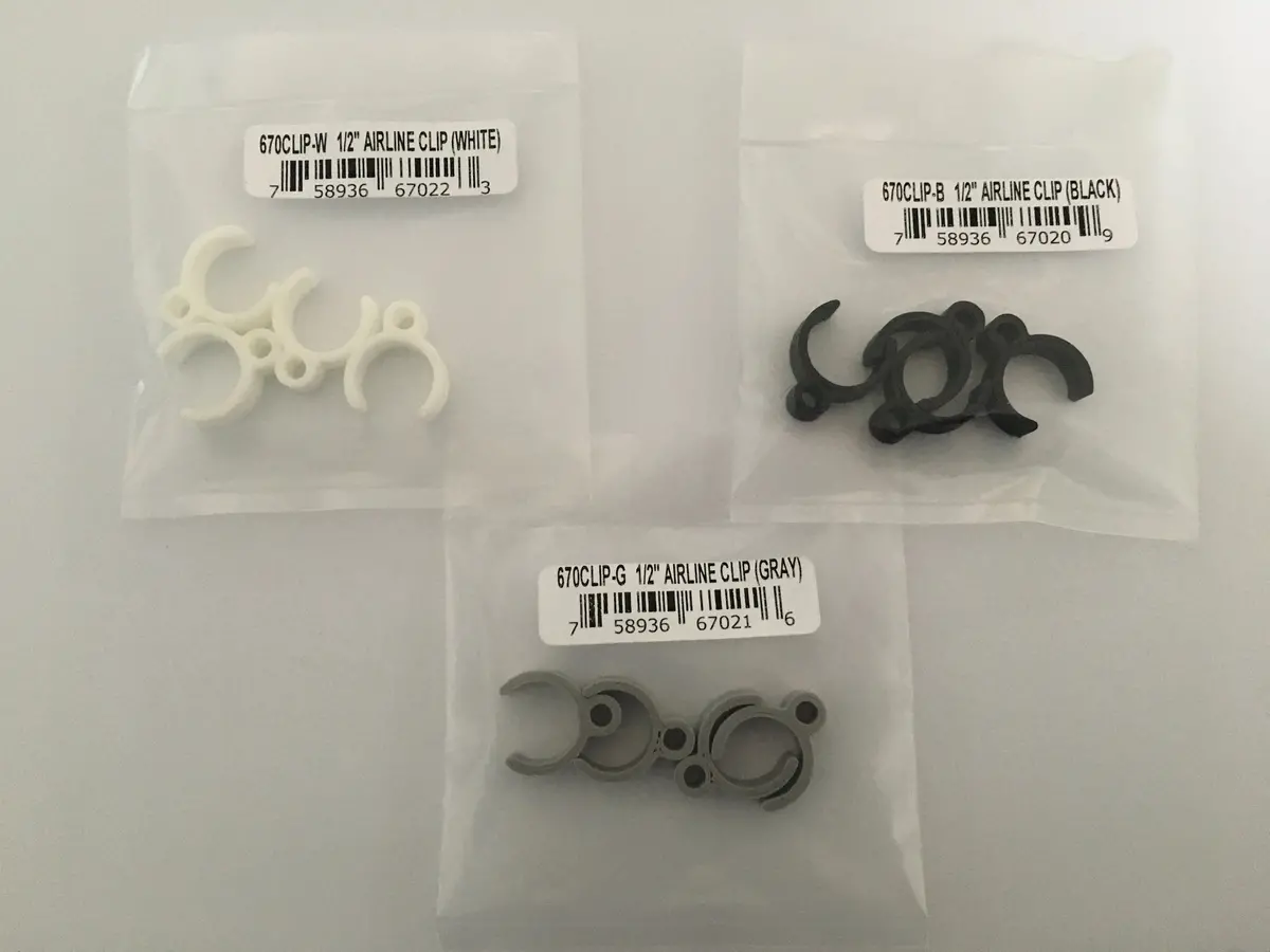 #670Clip 1/2" Dia Robostrut Brake Line Clips 1