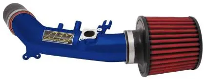 Aem '06-'07 Civic Si Blue Short Ram Intake (Out Of Stock) 1