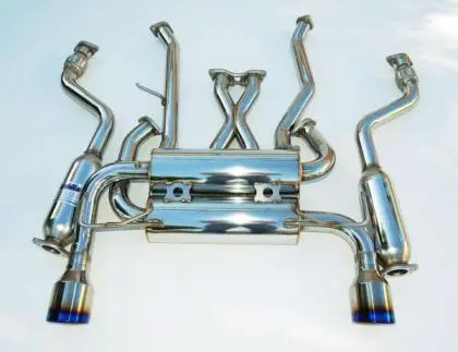 Invidia '07-'13 Infiniti G37 Coupe Gemini Rolled Titanium Tip Cat-Back Exhaust 1
