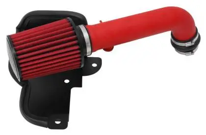 Aem '15-'16 Volkswagen Golf Gti 2.0L Cold Air Intake System Wrinkle Red 1