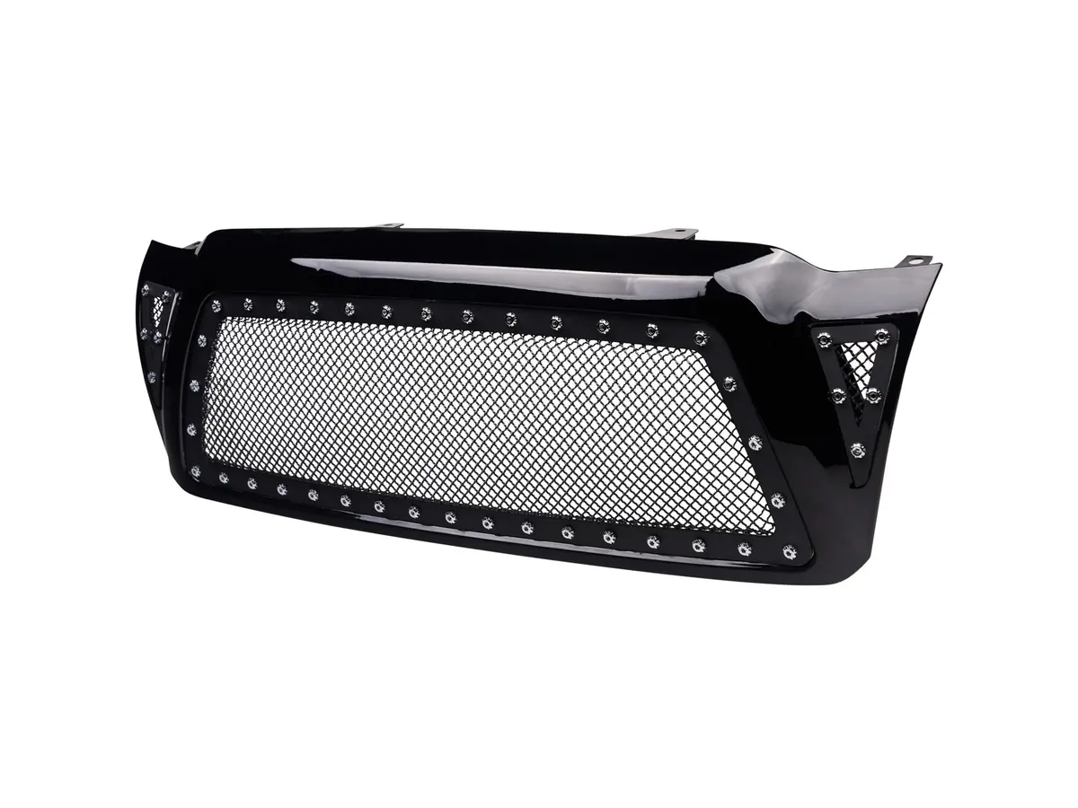 Armordillo 2005-2011 Toyota Tacoma Studded Mesh Grille - Gloss Black 1