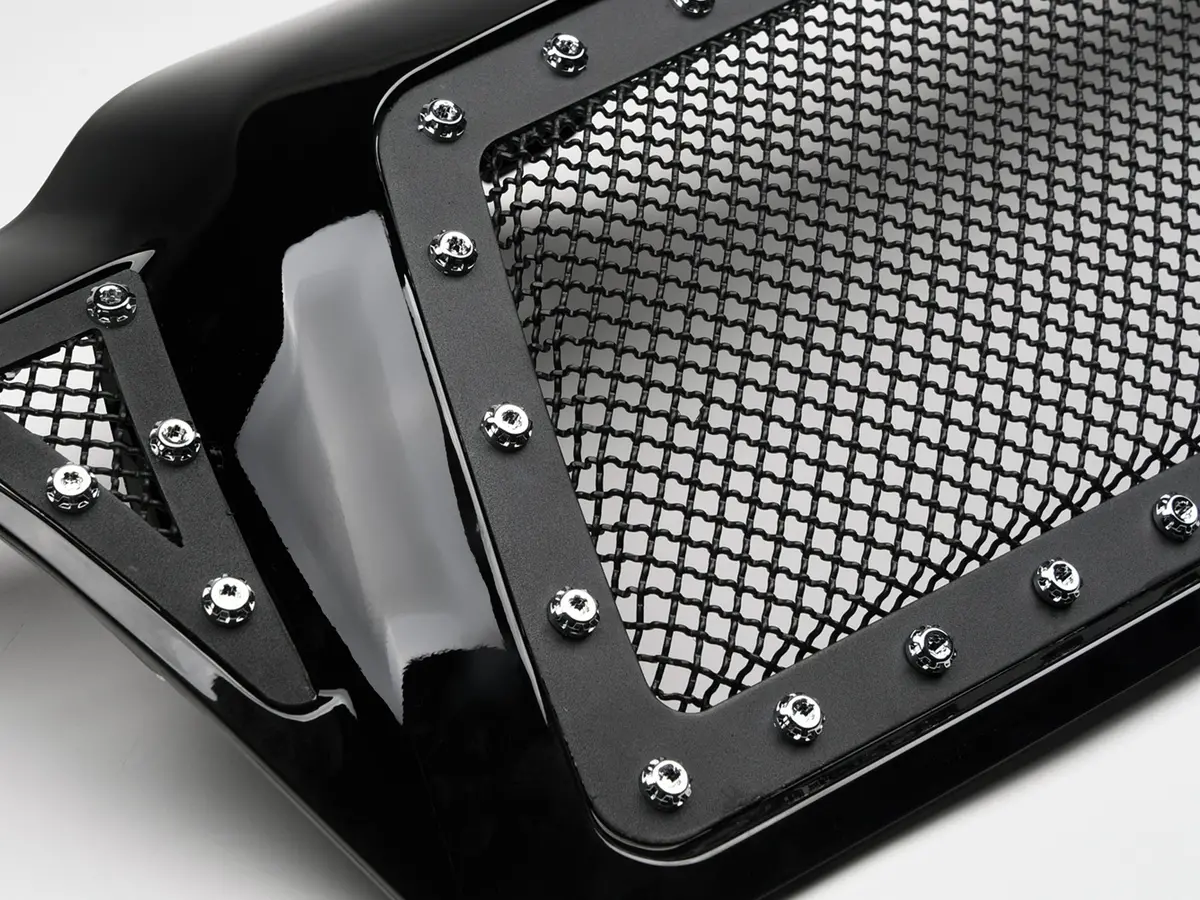 Armordillo 2005-2011 Toyota Tacoma Studded Mesh Grille - Gloss Black 2