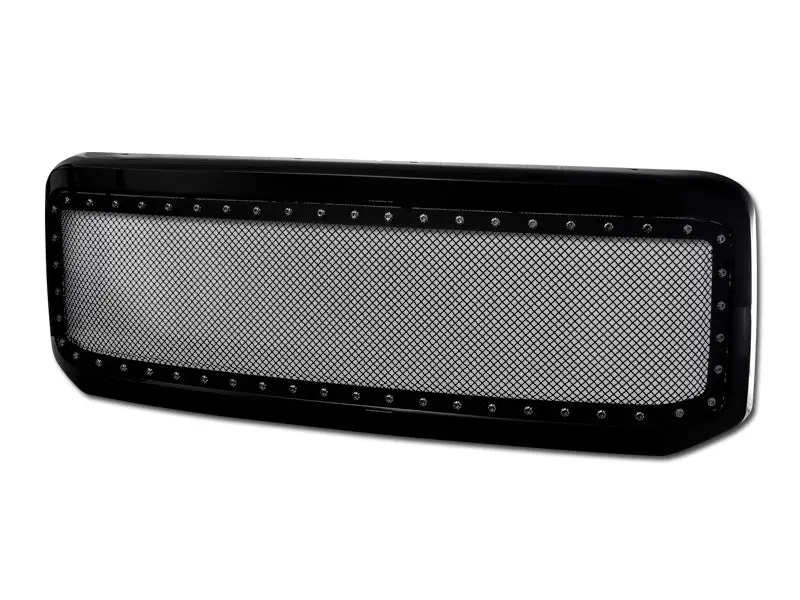 Armordillo 2005-2007 Ford Super Duty F-250/F-350/F-450 Studded Mesh Grille Gloss Black 1