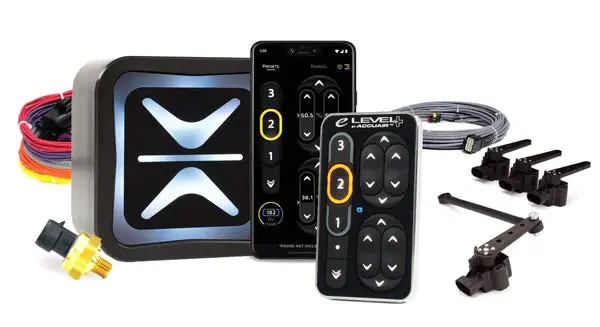 Accuair E-Level E+ Connect + Height + Touchpad (Part# Aa-E+Connect+Hs4+Tpad) W/ Vu4 Manifold (Part# Aa-3644) 1