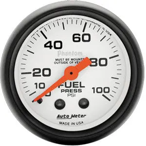 Autometer Phantom 0-100 Psi Fuel Pressure Gauge 1