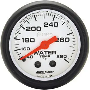 Autometer Phantom 120-240 Mechanical Water Temp Gauge 1