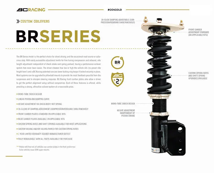 Bc Racing Br Series Coilovers : 18+ Porsche Cayenne Y-15-Br 2