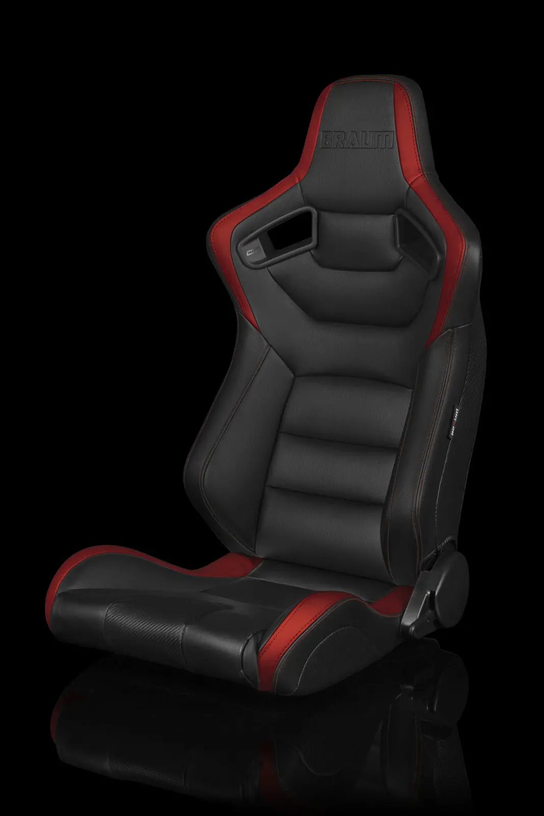 Braum Elite Series Racing Seats (Black & Red) – Pair (Brr1-Bkrd) 1