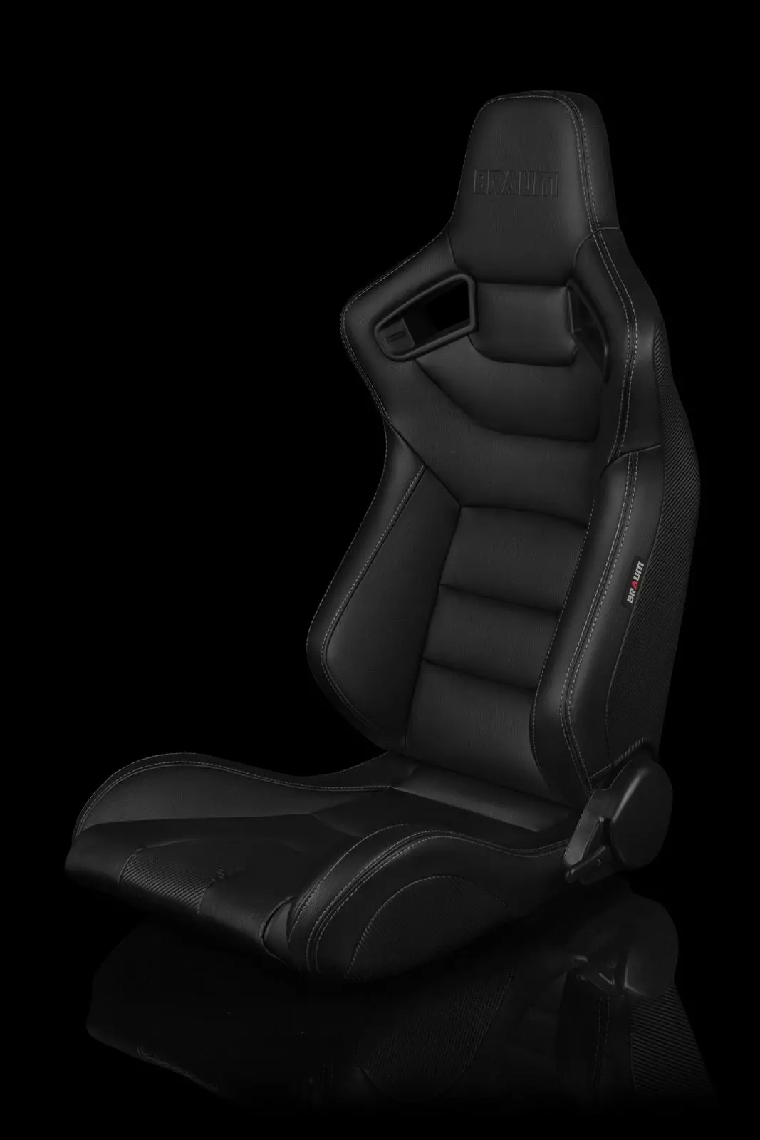 Braum Elite Series Racing Seats (White Stitching) – Pair (Brr1-Bkws) 1
