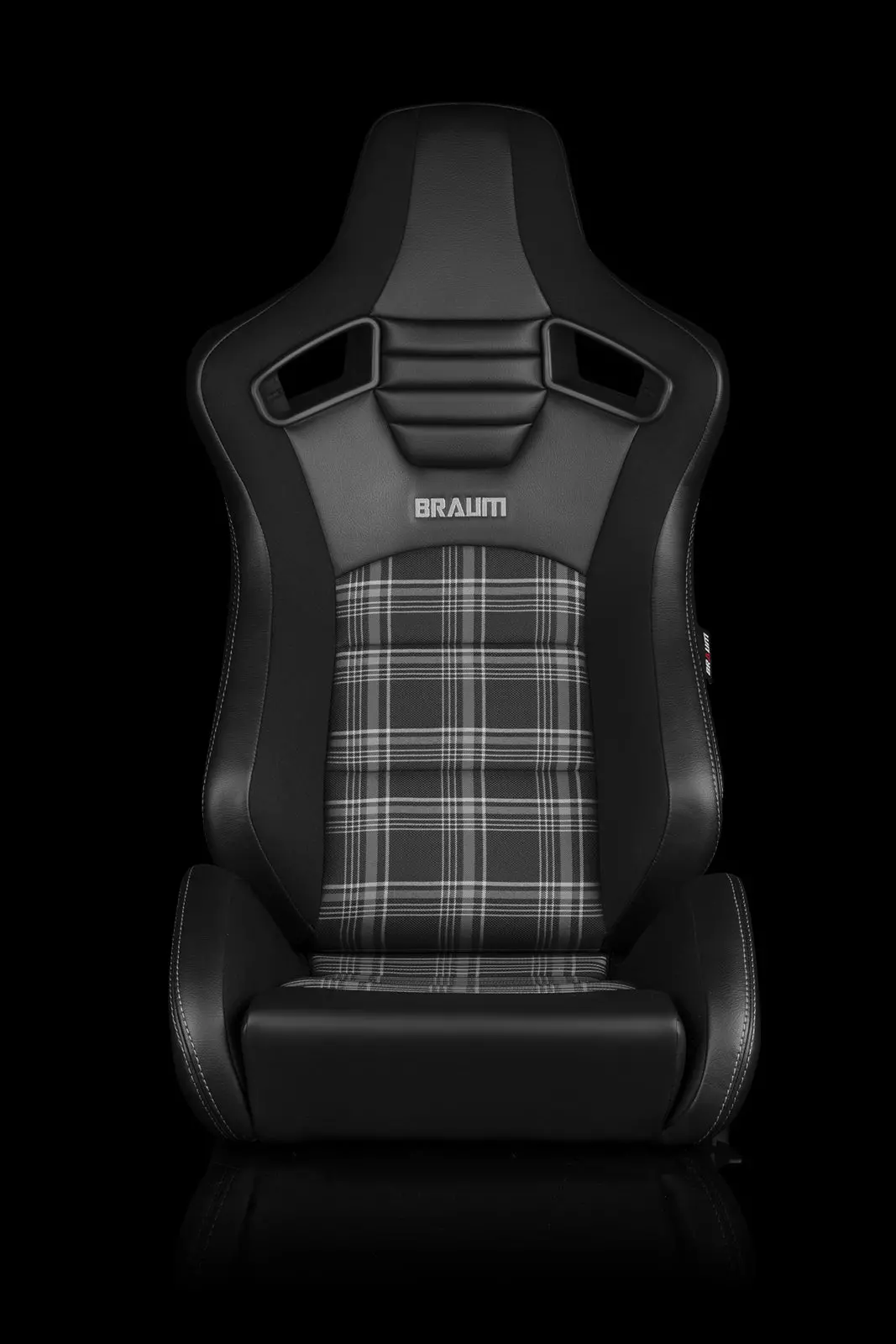 Braum Elite-S Series Racing Seats (Black & Grey Plaid) – Pair (Brr1s-Gypf) 2