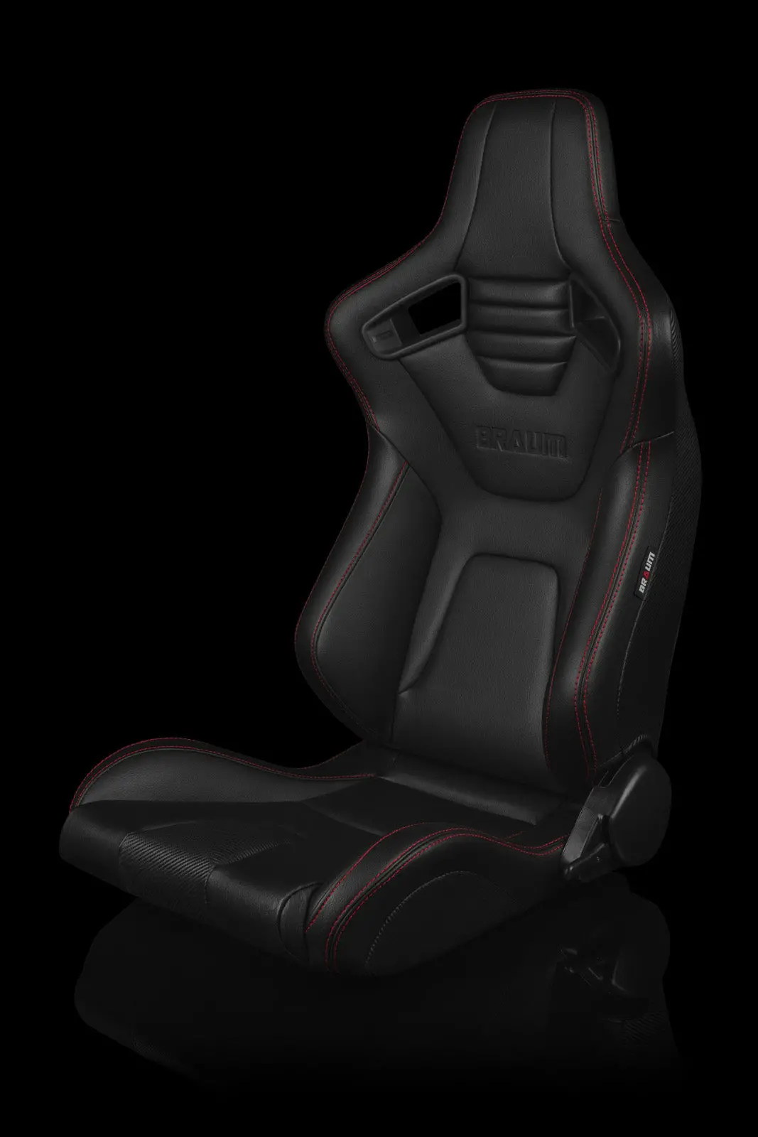 Braum Elite-X Series Racing Seats (Red Stitching) – Pair (Brr1x-Bkrs) 1