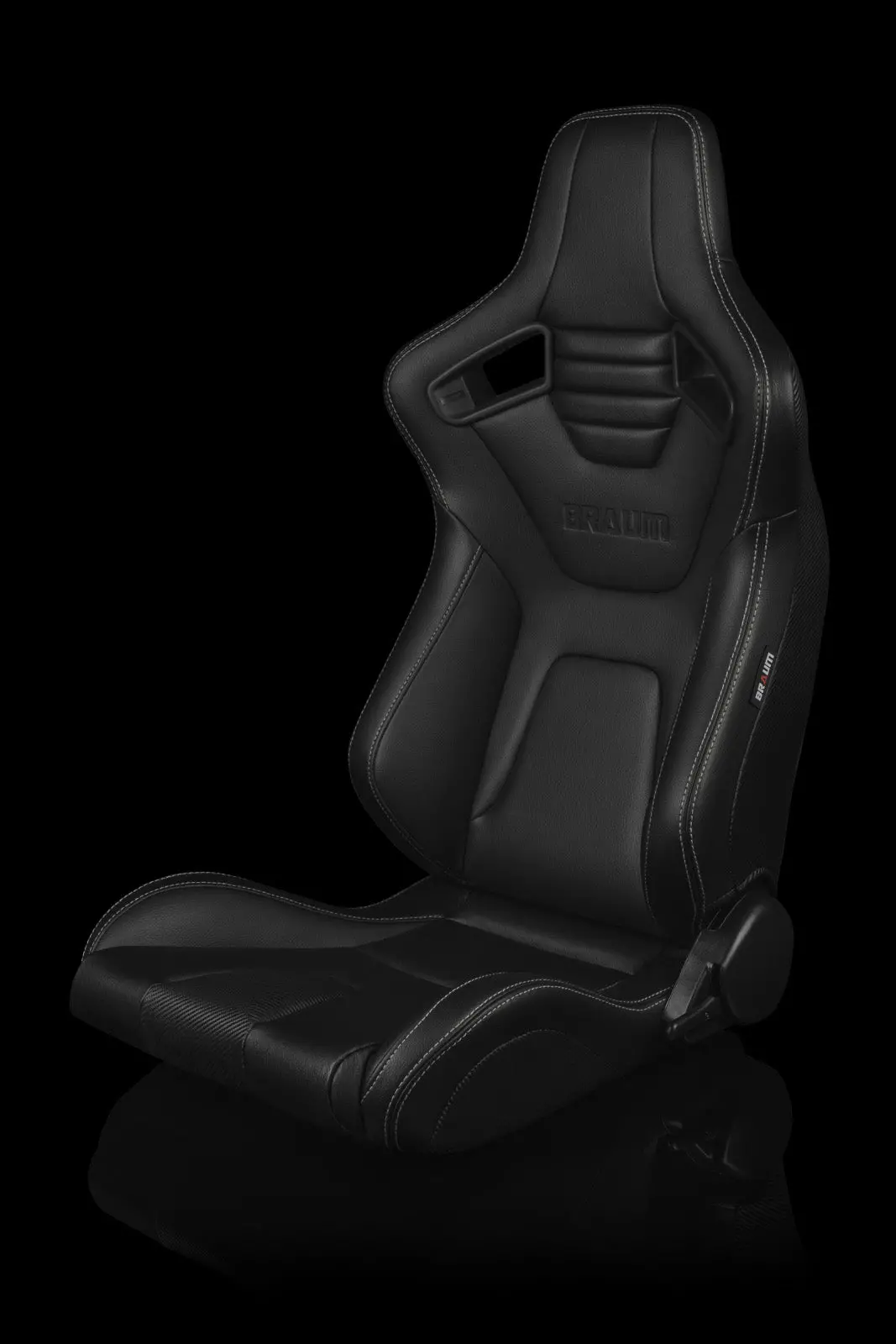 Braum Elite-X Series Racing Seats (White Stitching) – Pair (Brr1x-Bkws) 1