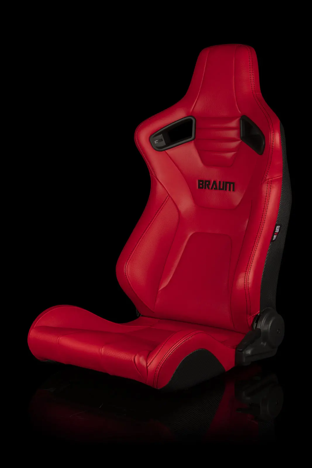 Braum Elite-X Series Racing Seats (Red Leatherette | Black Stitching) – Pair (Brr1x-Rdbs) 1