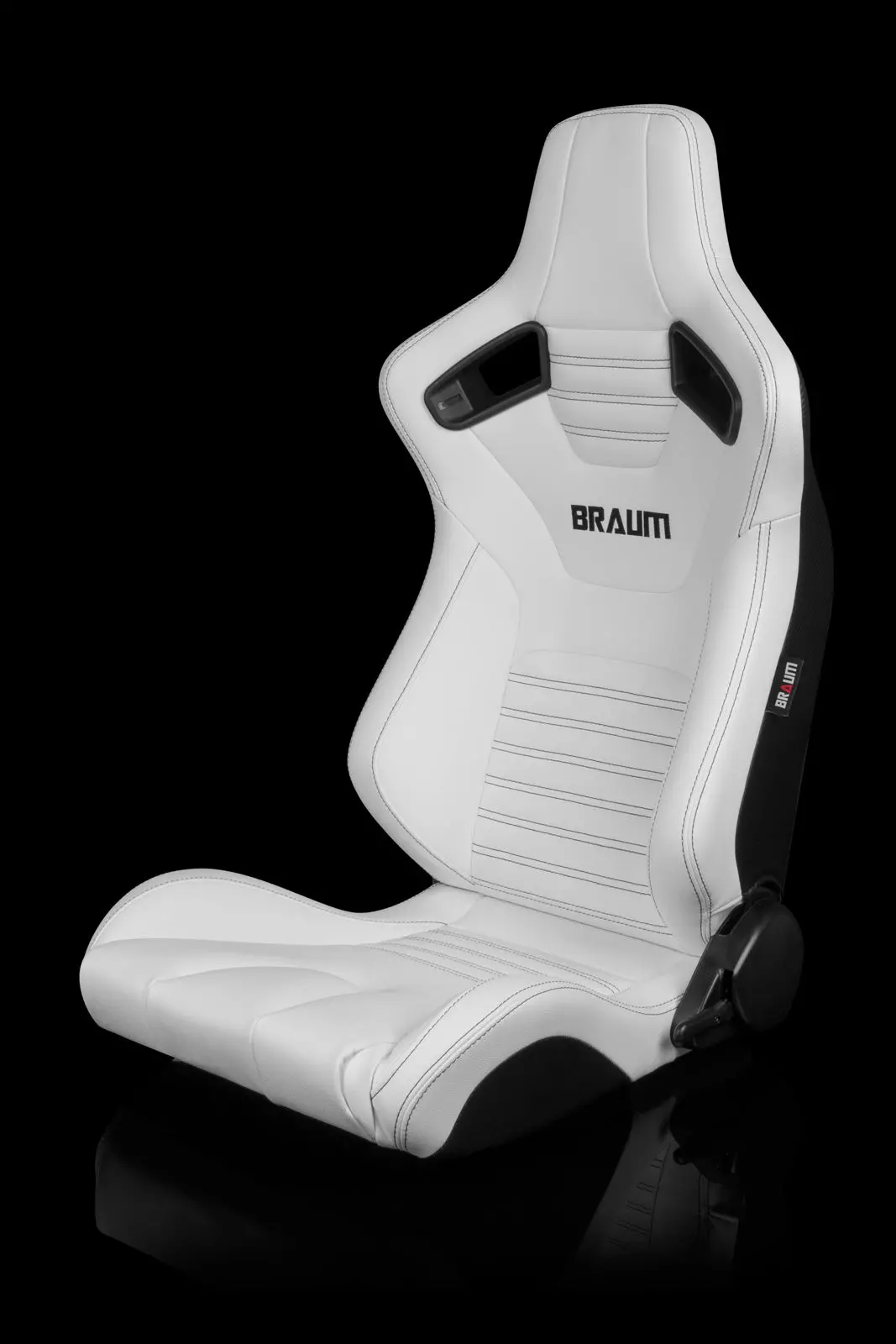 Braum Elite-X Series Racing Seats (White Leatherette) – Pair (Brr1x-Whbs) 1