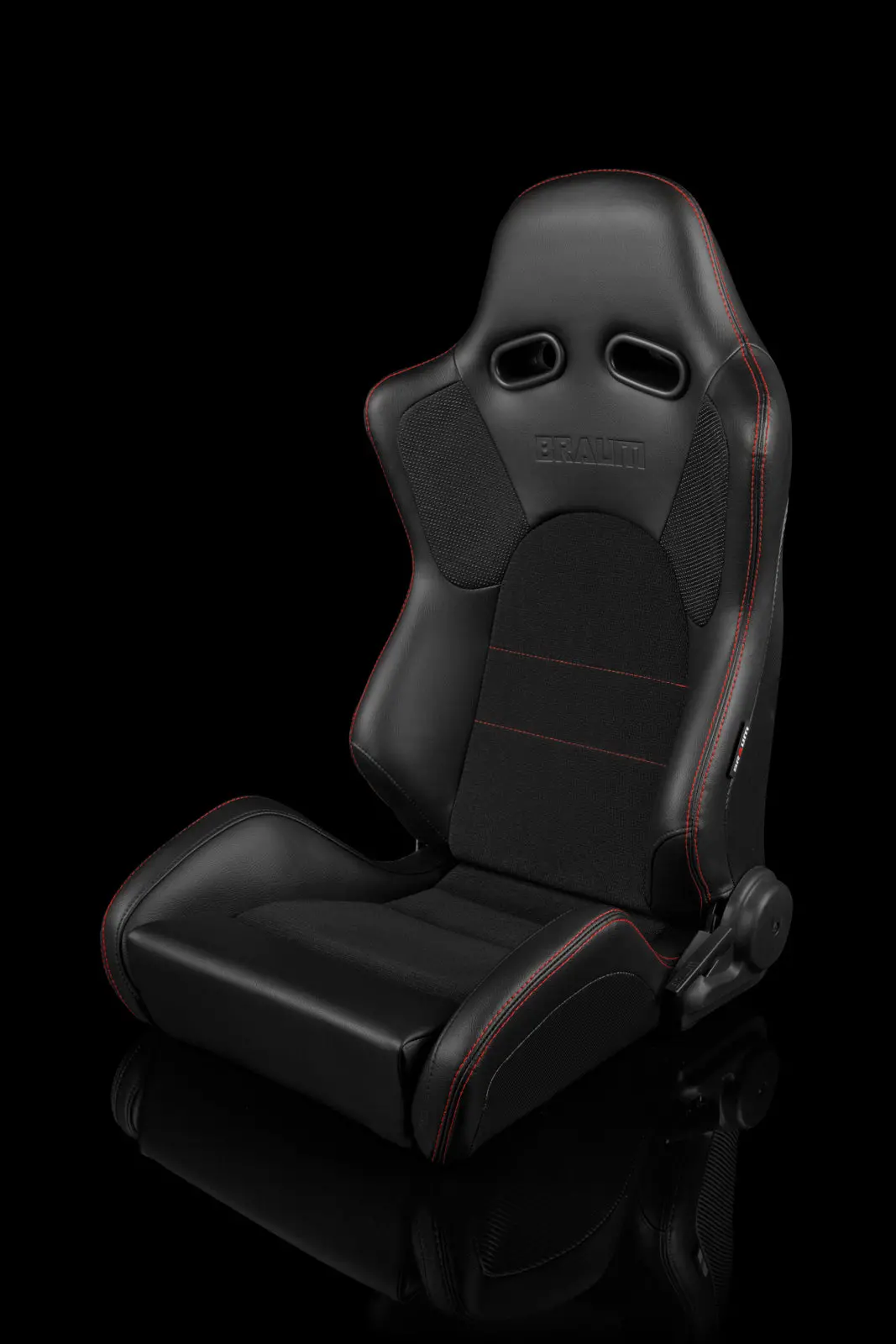 Braum Advan Series Racing Seats (Red Stitching) – Pair (Brr2-Bkrs) 1