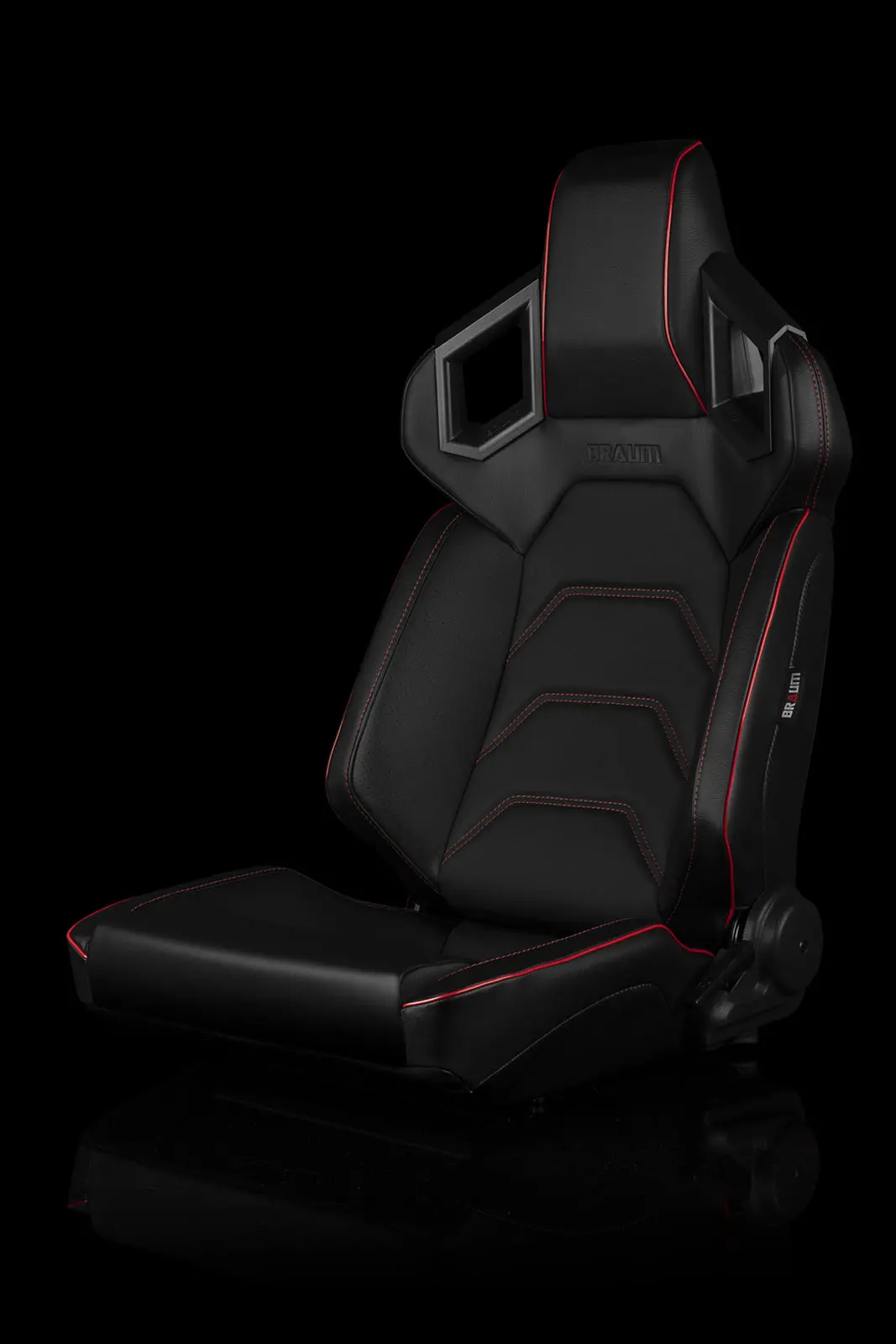 Braum Alpha-X Series Racing Seats (Red Stitching | Low Base Version) – Pair (Brr5-Bkrs) 1