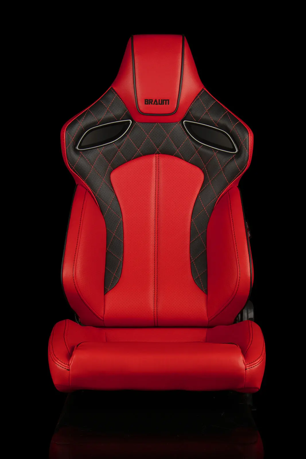 Braum Orue Series Racing Seats (Diamond Ed. | Red Leatherette) – Pair (Brr6-Rdbs) 2