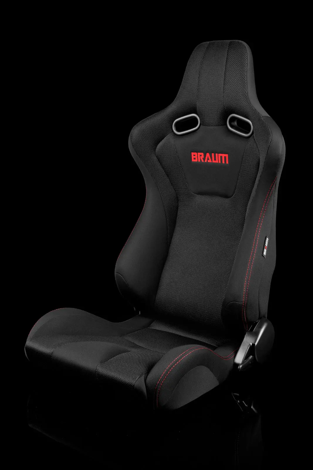 Braum Venom Series Racing Seats (Red Stitching) – Pair (Brr7-Bkrs) 1