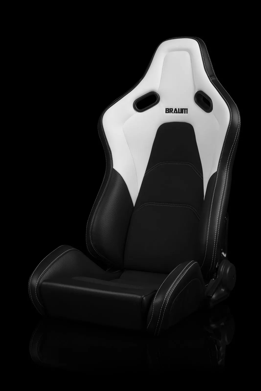 Braum Falcon-S Series Reclinable Composite Seats (White Leatherette) – Pair (Brr9r-Whbs) 1