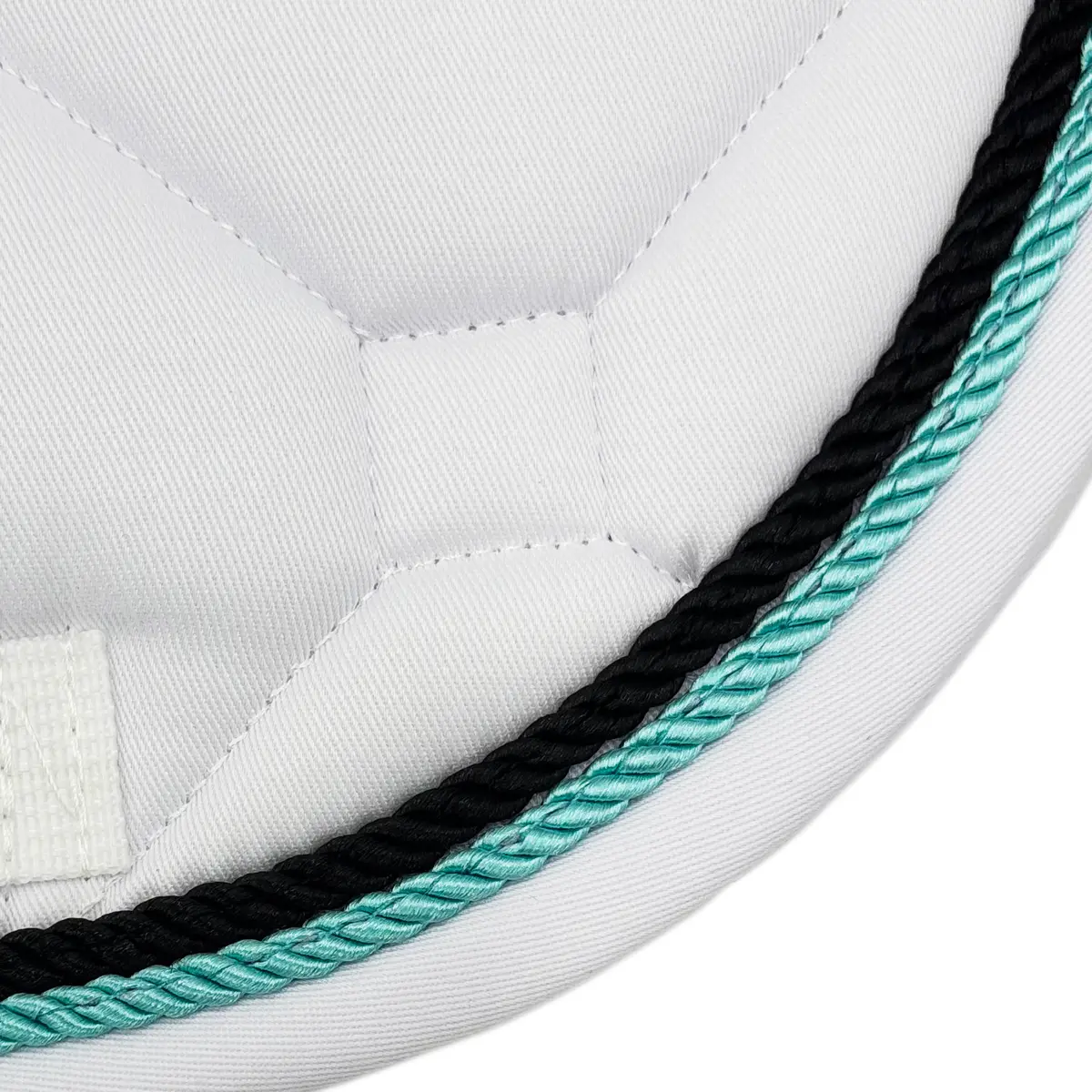 White Classica Cotton Euro Saddle Pad 10