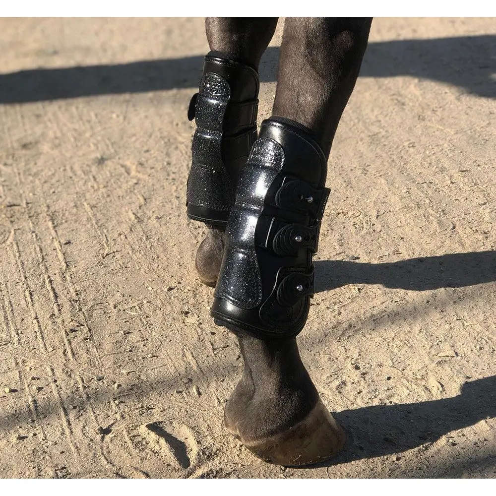 Estrella' Sparkle Leather Tendon Boots 3