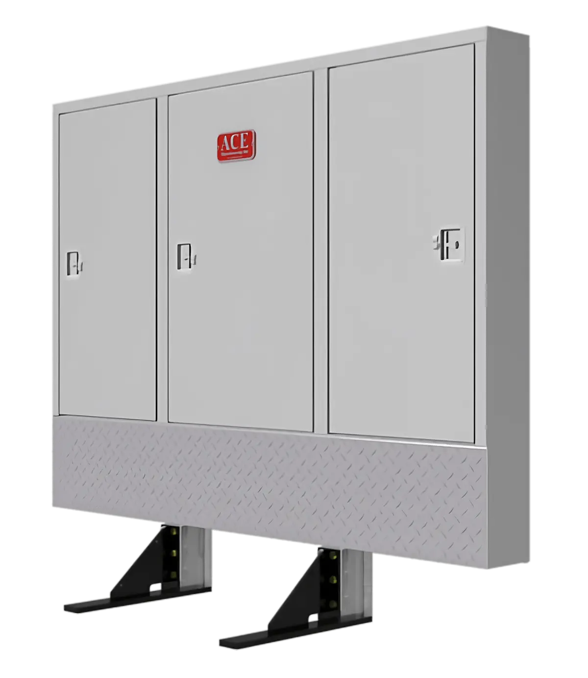 Cr30 Cab Rack For Semi Truck – Standard Enclosed Cabinet Headache Rack 1