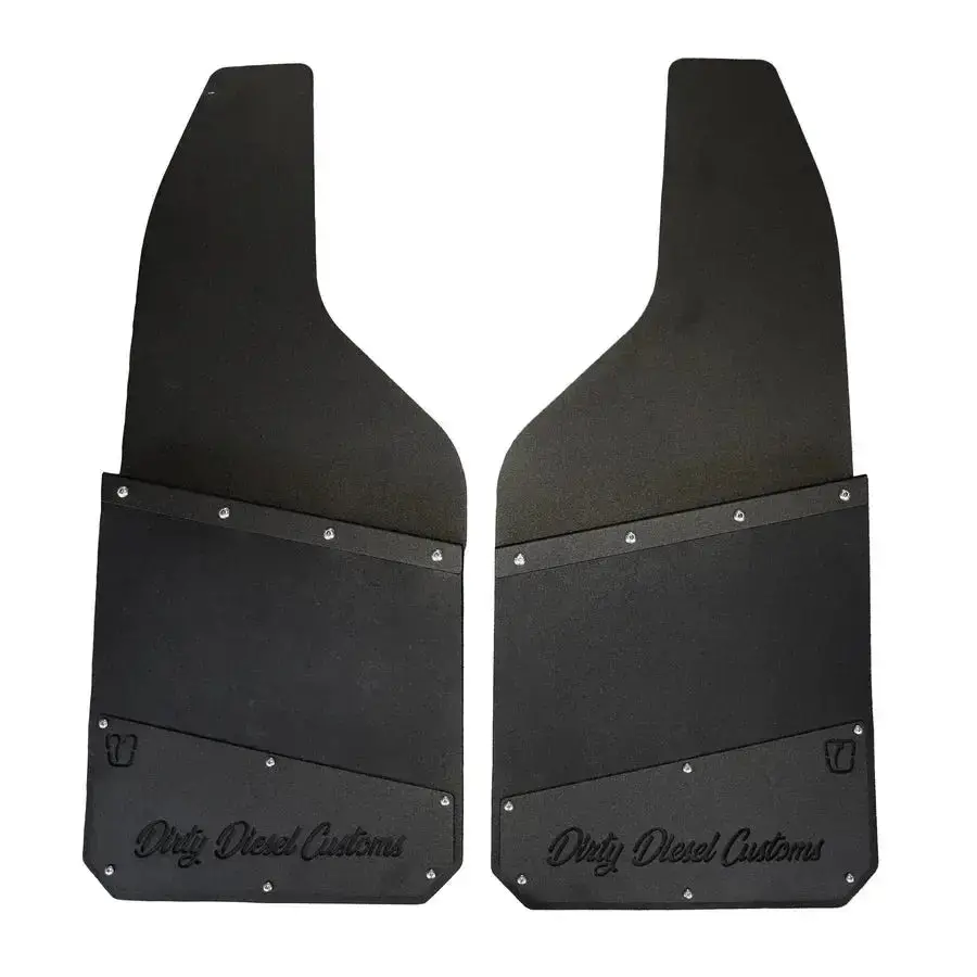 Dirty Standard Height Mud Flaps Black (Garage-Sale-Ti-Sh-13-Blk-Dirty-Set) 1