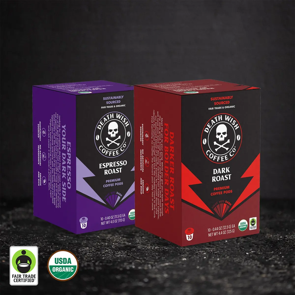 Dark Roast + Espresso Roast Single-Serve Pod Bundle 1