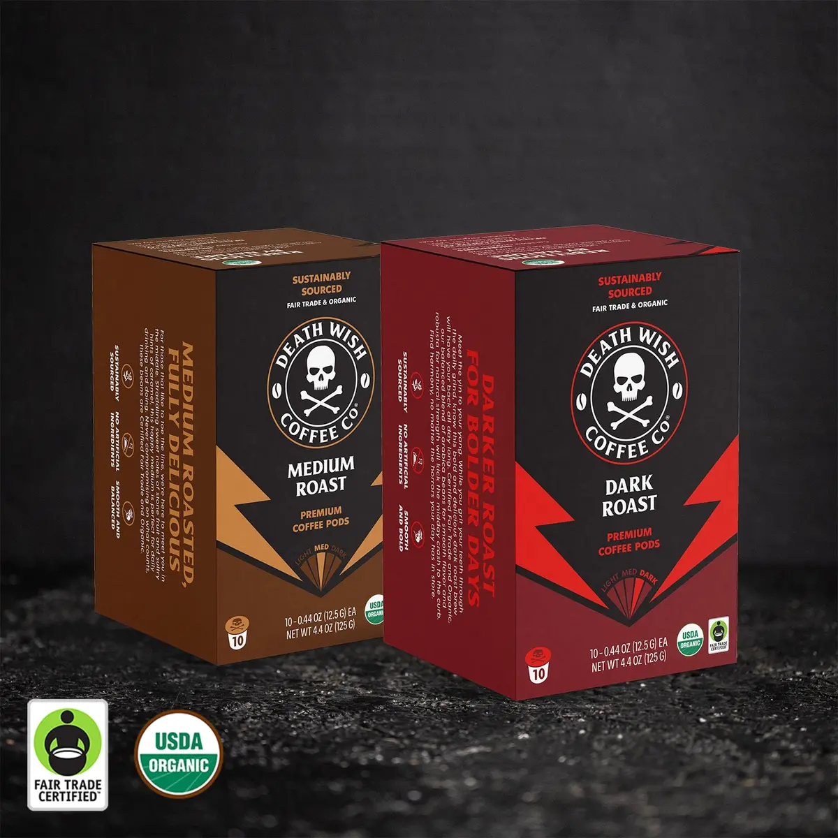 Dark Roast + Medium Roast Single-Serve Pod Bundle 1