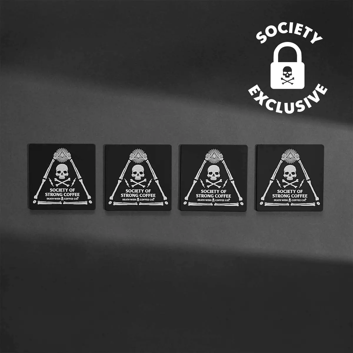 Society Of Strong Coffee Coaster Set 1