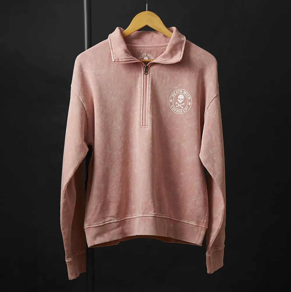 Pink Haze Cropped Half Zip 1