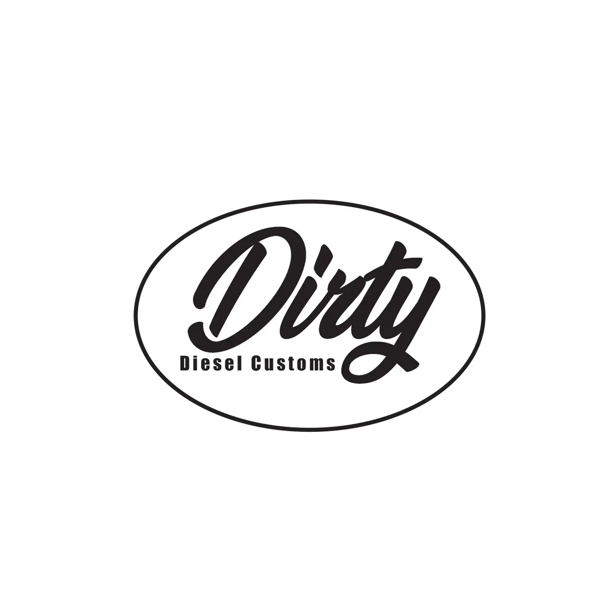 Dirty Diesel Circle Slap Stickers 1