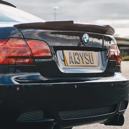 E9x V1 Style Carbon Trunk Spoiler 1