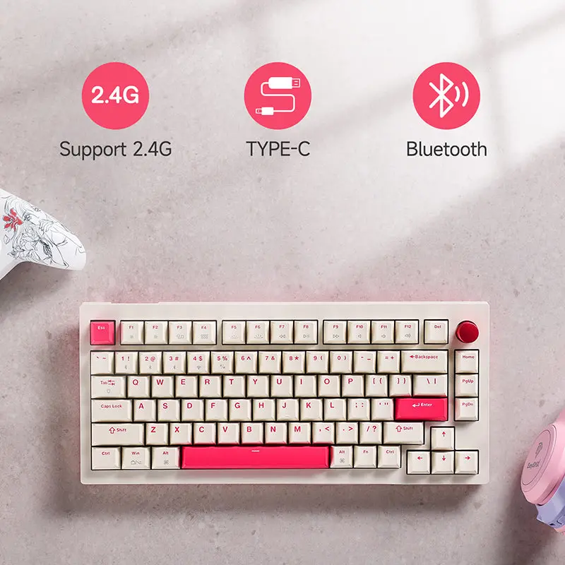 Easysmx® A3 81 Keys Rgb Backlit Wireless Mechanical Keyboard 2