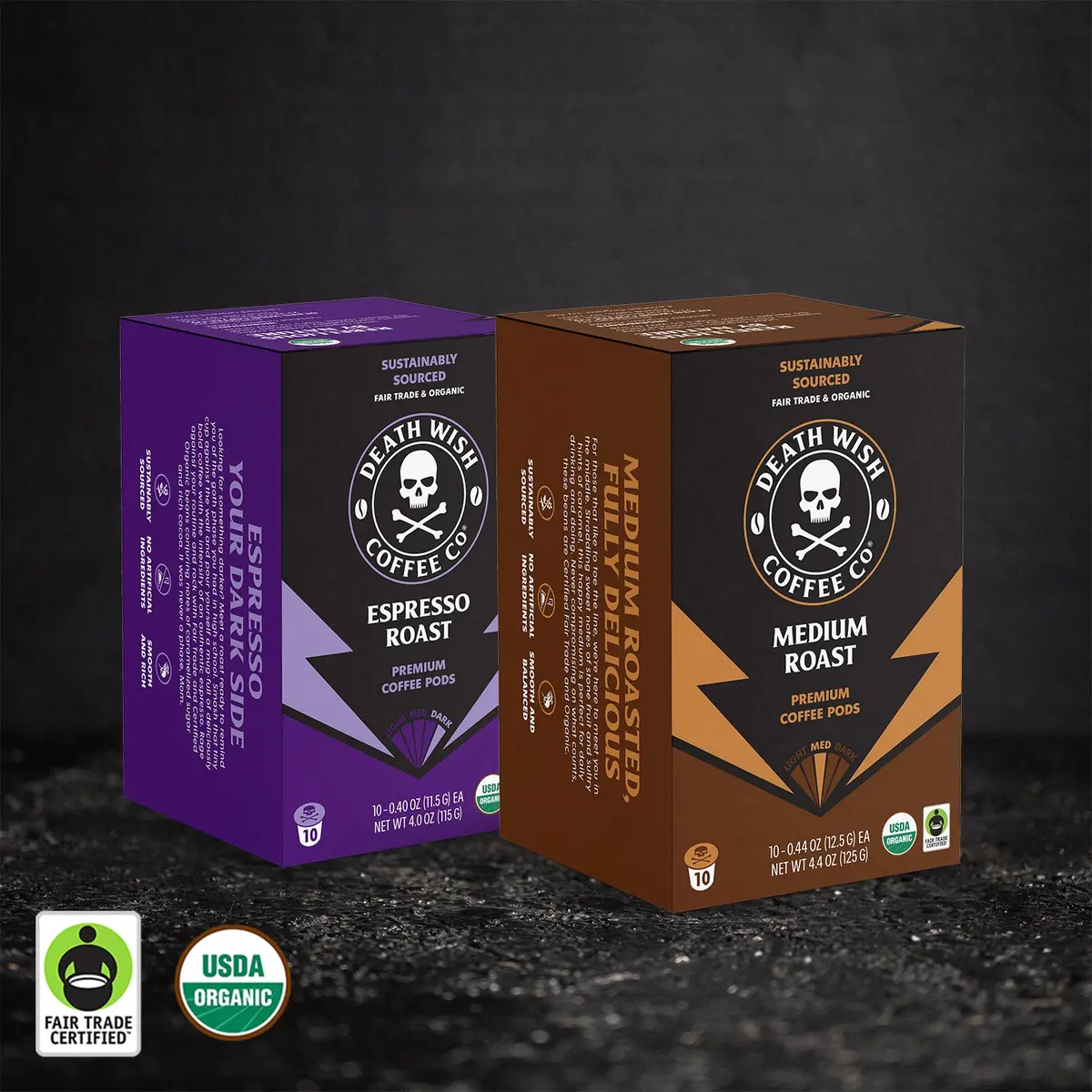 Espresso Roast + Medium Roast Single-Serve Pod Bundle 1