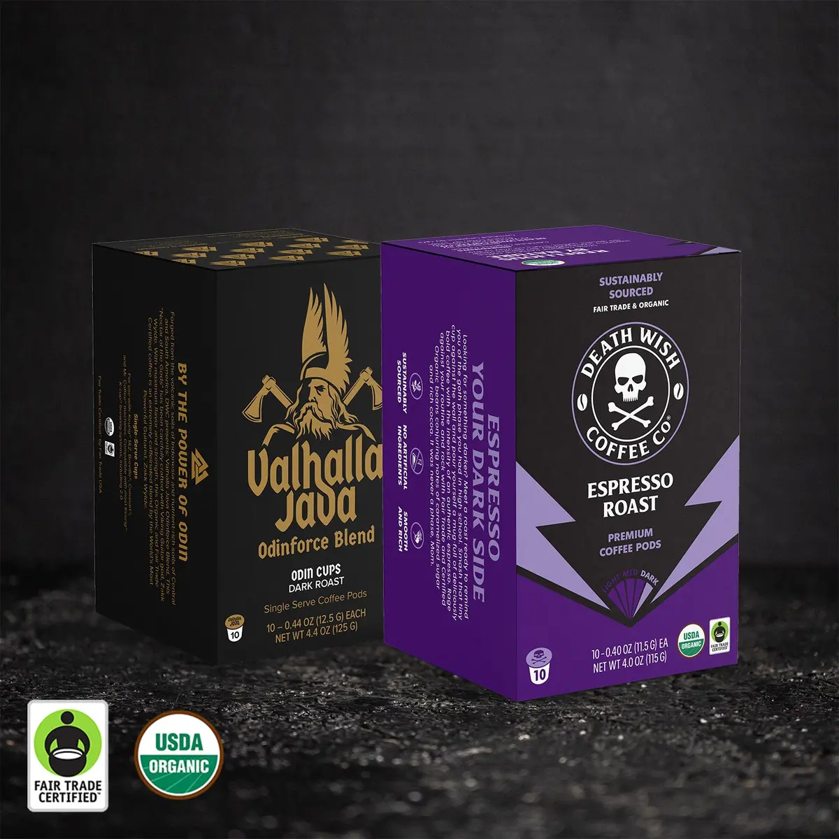 Espresso Roast + Valhalla Java Single-Serve Pod Bundle 1
