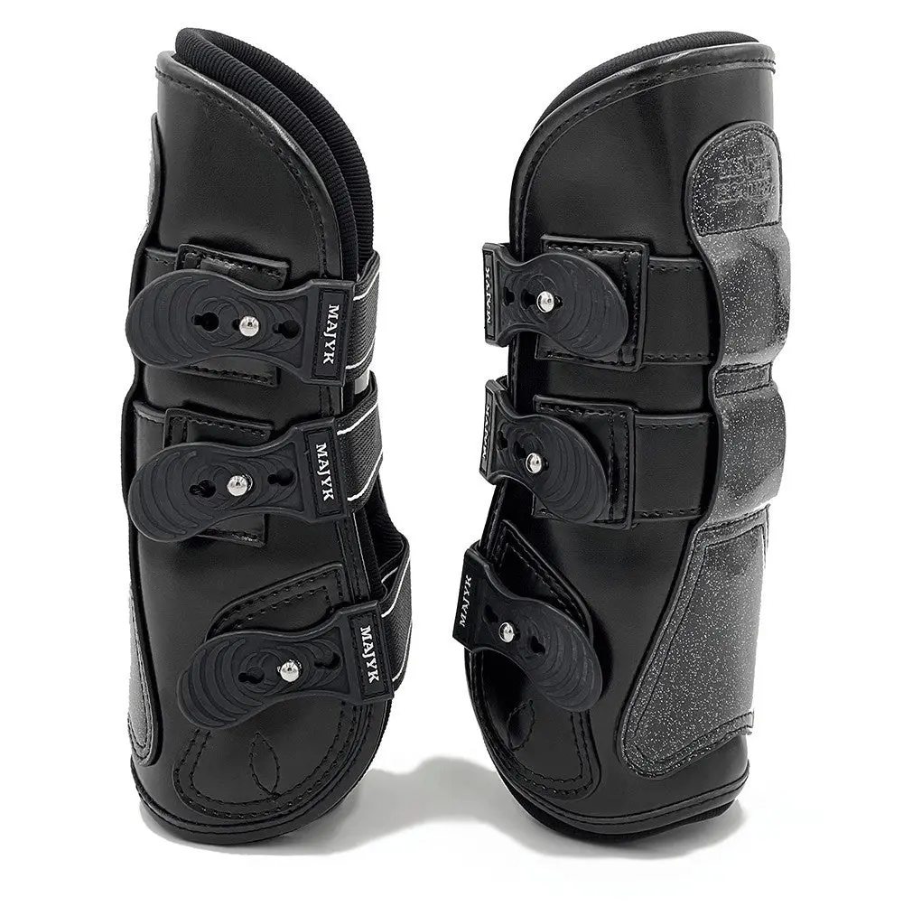 Estrella' Sparkle Leather Tendon Boots 1