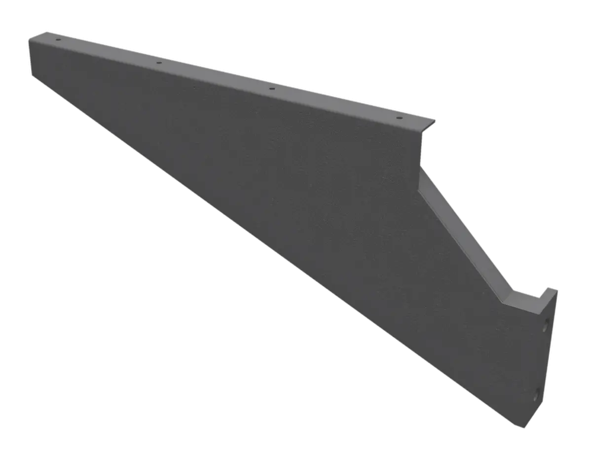 F331 Standard Galvanized Rear Semi Truck Fender Brackets – Universal Fixed Width 1
