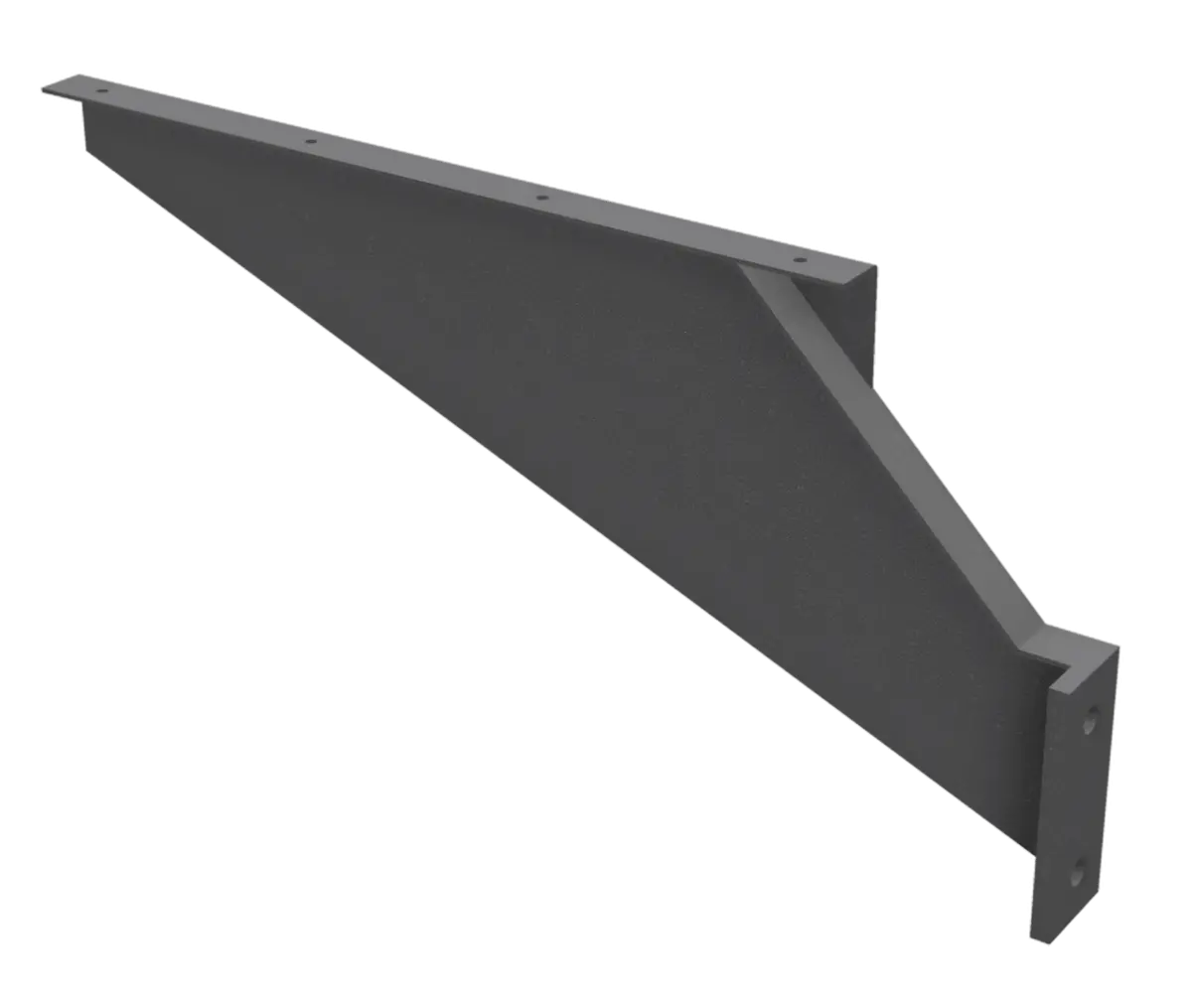 F331 Standard Galvanized Rear Semi Truck Fender Brackets – Universal Fixed Width 2